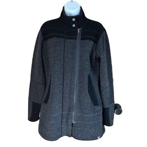 EUC, Title Nine Women’s Sz M Long Sleeve Zip Up Tweed Coat